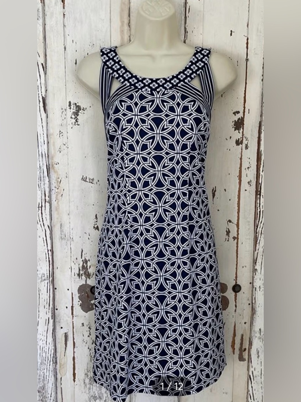 Like new Gretchen Scott sleeveless dress cutout back straps  Sz XL